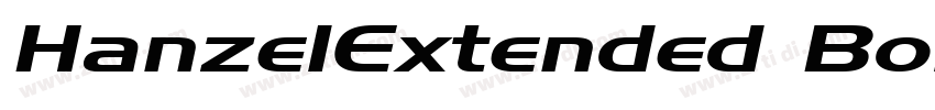 HanzelExtended Bold字体转换